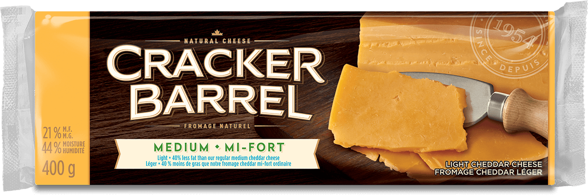 Cracker Barrel Cheese Block - Medium Light - 400 g