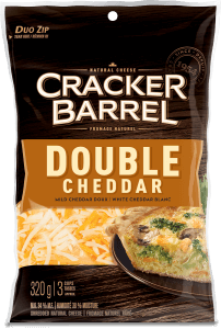 Cracker Barrel Shredded Cheese - Double Cheddar - 320 g