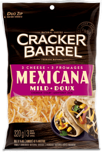 Cracker Barrel Shredded Cheese - 3 Cheese Mexicana - 320 g