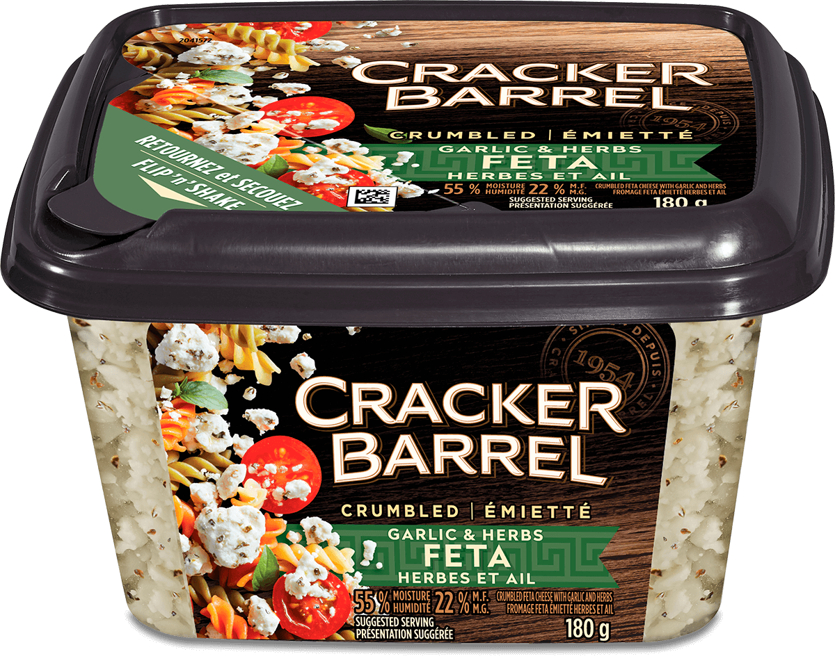 Cracker Barrel Feta - Herb and Garlic - 180 g