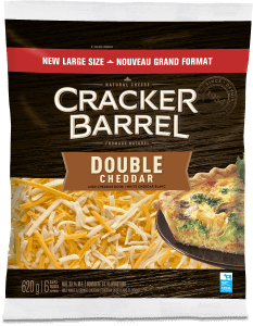 Cracker Barrel Shredded Cheese - Double Cheddar - 620 g